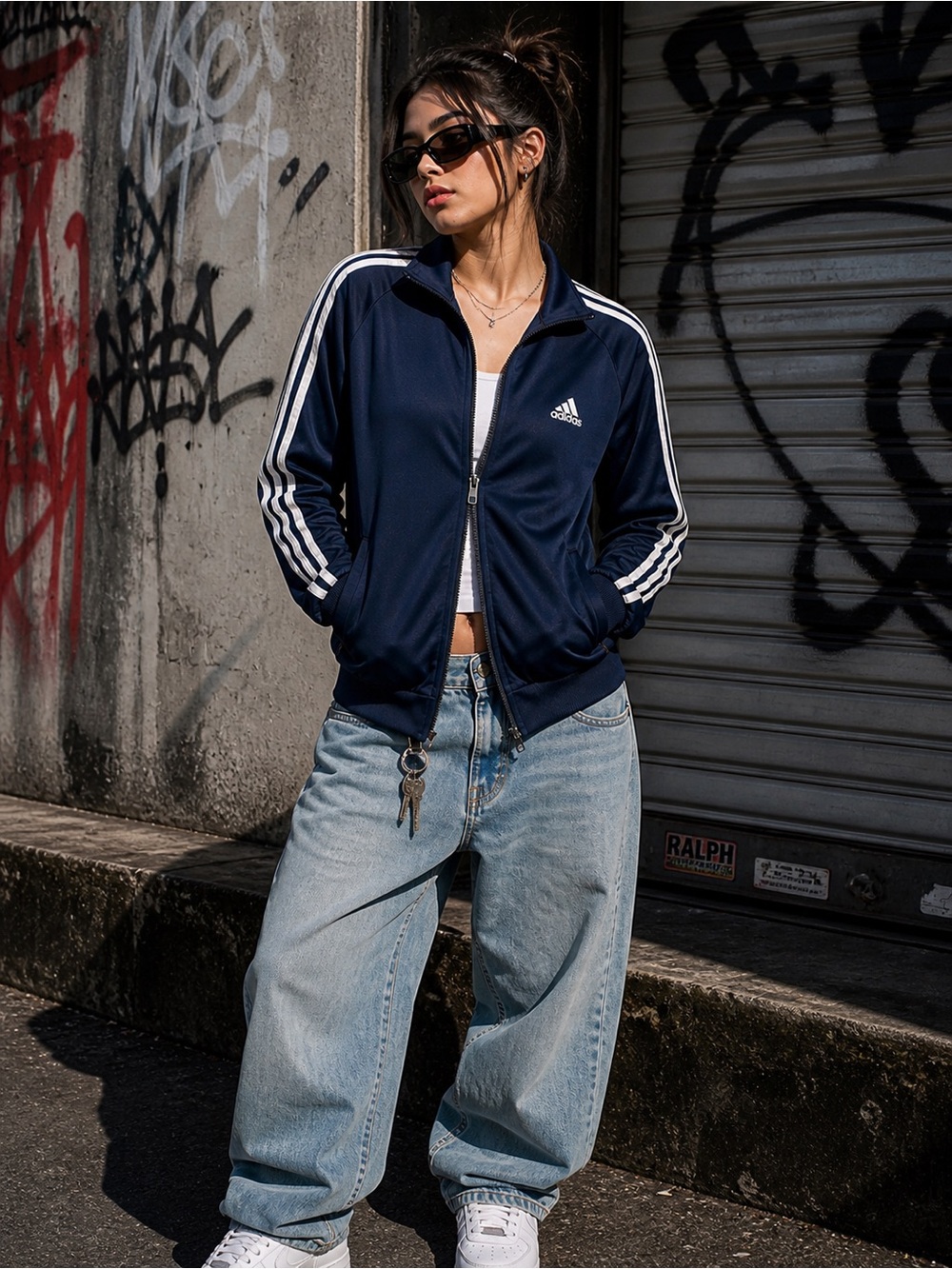 ✨ ADIDAS 3 STRIPE TRACK JACKET ✨